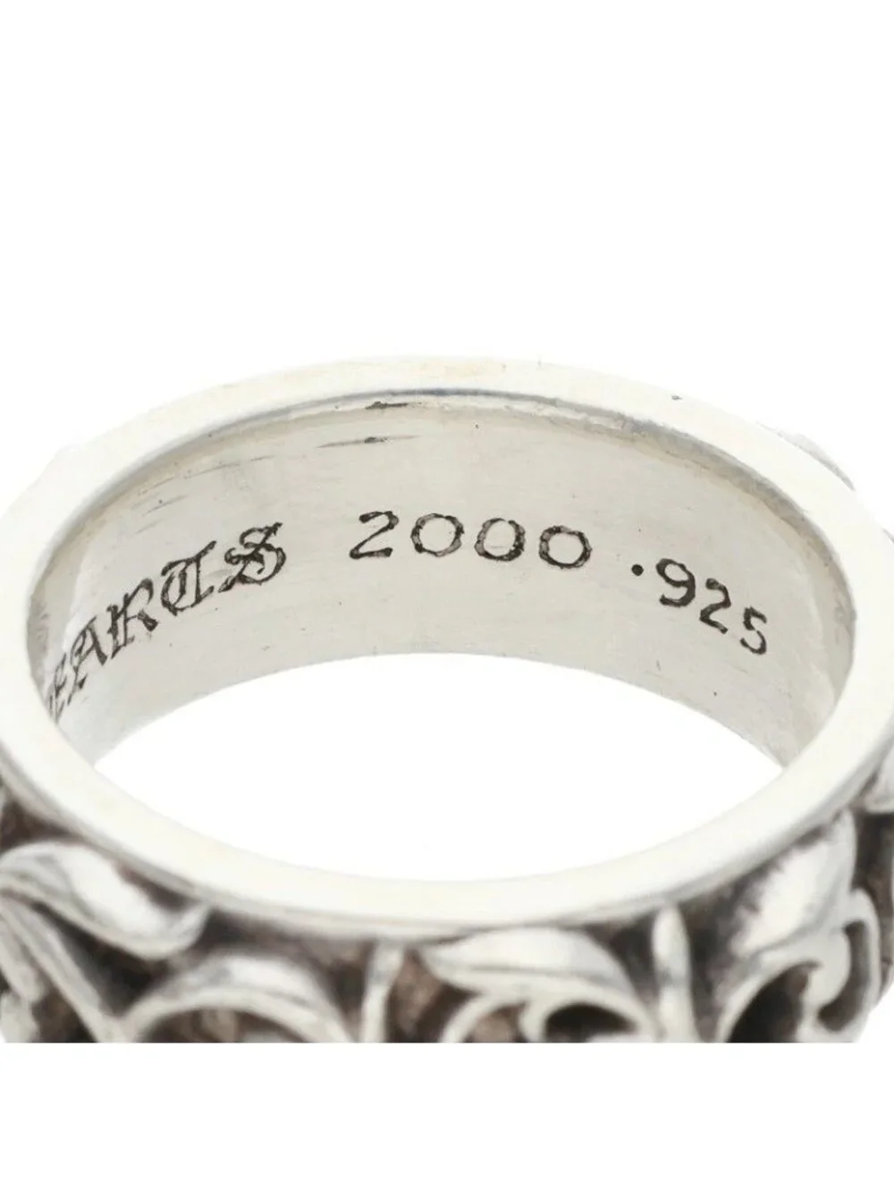 Chrome Hearts Etrnity Vine Band Eternity Silver Ring